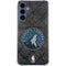 NBA Minnesota Timberwolves Dark Rust Galaxy A35 5G Clear Case